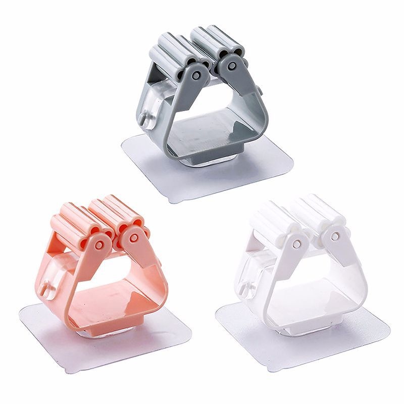 1 Cái Móc Treo Đa Năng Cây Lau Nhà Treo Tường Kẹp Người Tổ Chức Giá Đỡ Bàn Chải Chổi Móc Treo Mạnh Mẽ Bếp Phụ Kiện Phòng Tắm - Ảnh 11