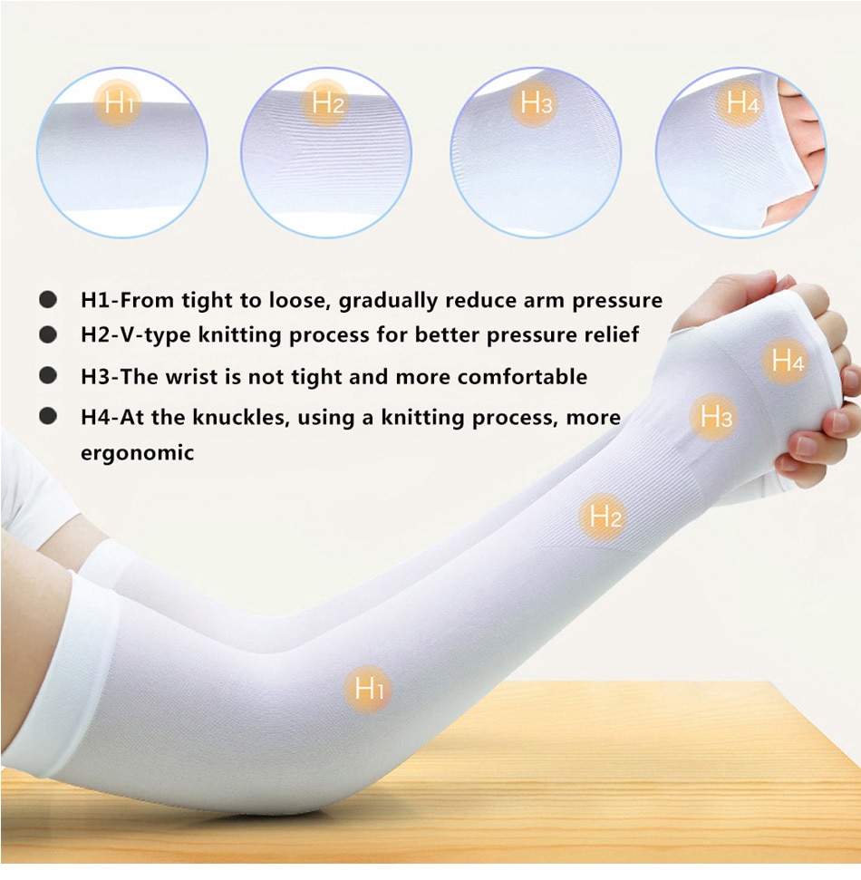 1 Pair Compression Sports Arm Sleeve Basketball Cycling Arm Warmer Summer Running Tennis UV Protection Volleyball Bands - Images 10