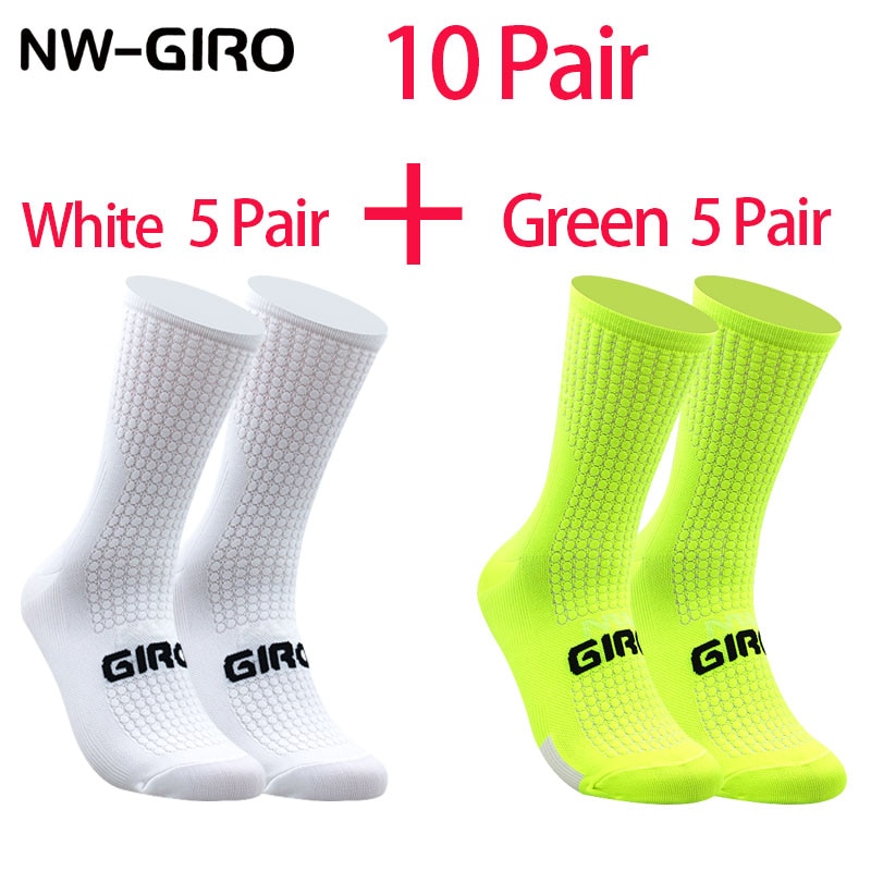 10 Pairs Men Sports Socks Riding Cycling Basketball Running Sports Sock Hiking Tennis Ski Man Women Bike Bicycle Slip - Images 9