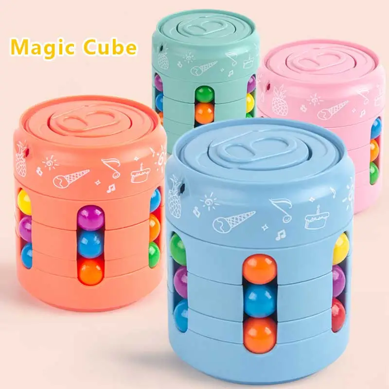 1Pcs Anti-stress Thinking Development Ball Magic Bean Burger Rubik's Cube Toy Souptoys Intellectual Development