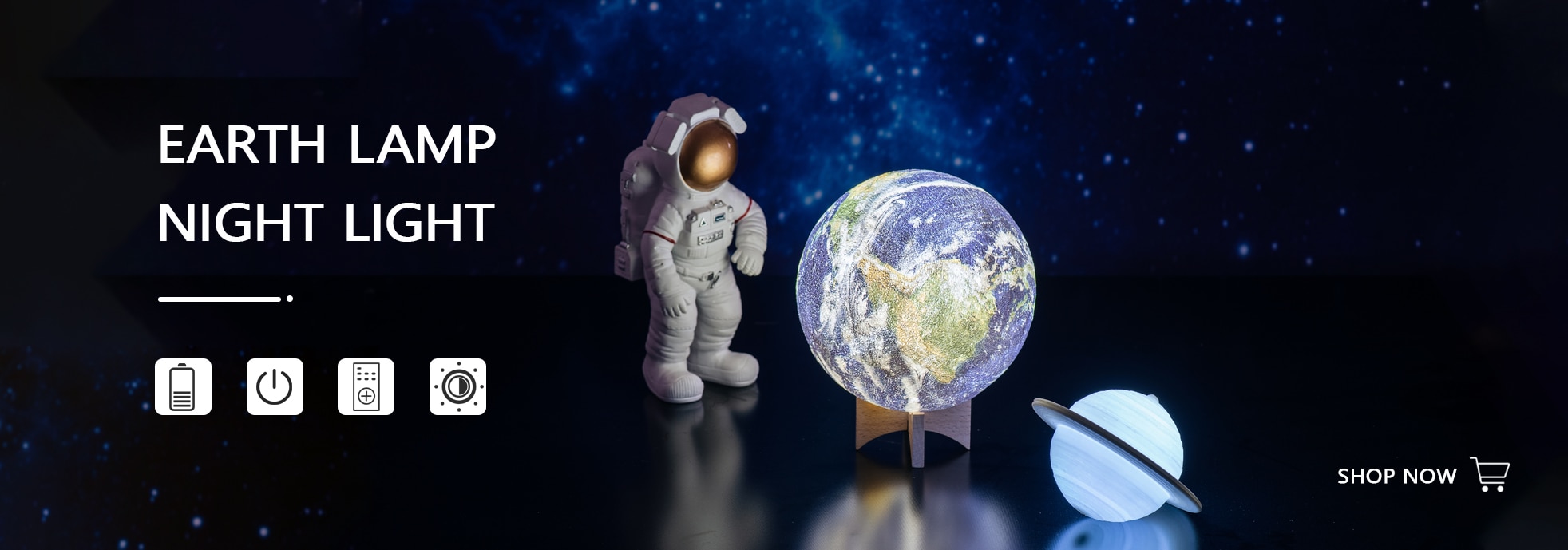 2022 Dropship 3D Print LED Galaxy Lamp Night Light Touch Remote Star Projector Moon Lamps For Home Decor Gift USB Charging - Images 1