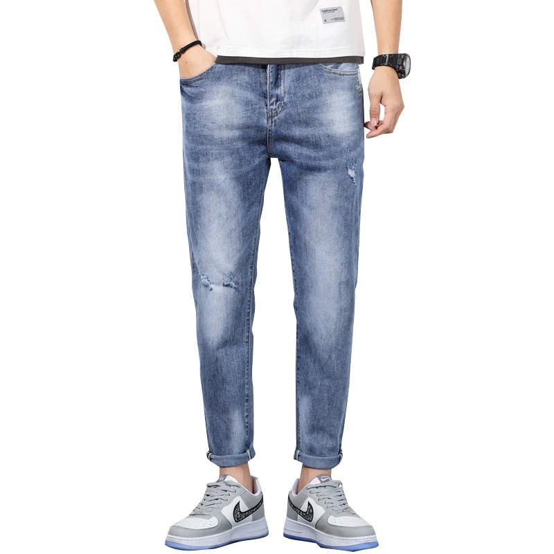 2022 Mới Chất Lượng Cao Nam Cotton Quần Dài Thu Đông Quần Jean Nam Quần Áo