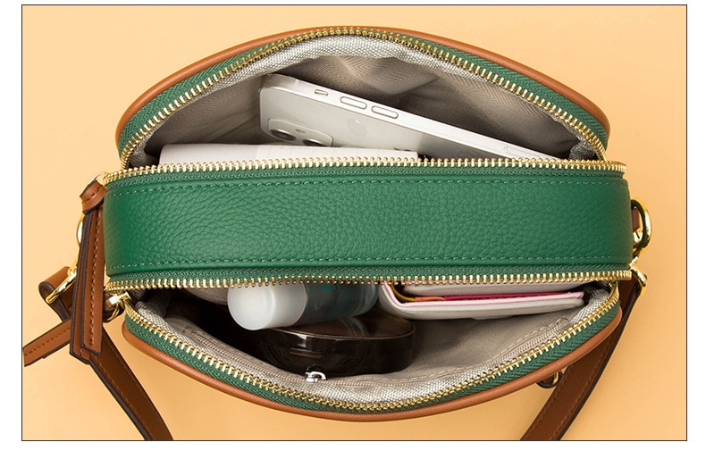 2023 Genuine Leather Women's Bag Simple Fashion Ladies Shoulder Messenger Bag Female Crossbody Bag Soft Leather Small Square Bag - Images 8