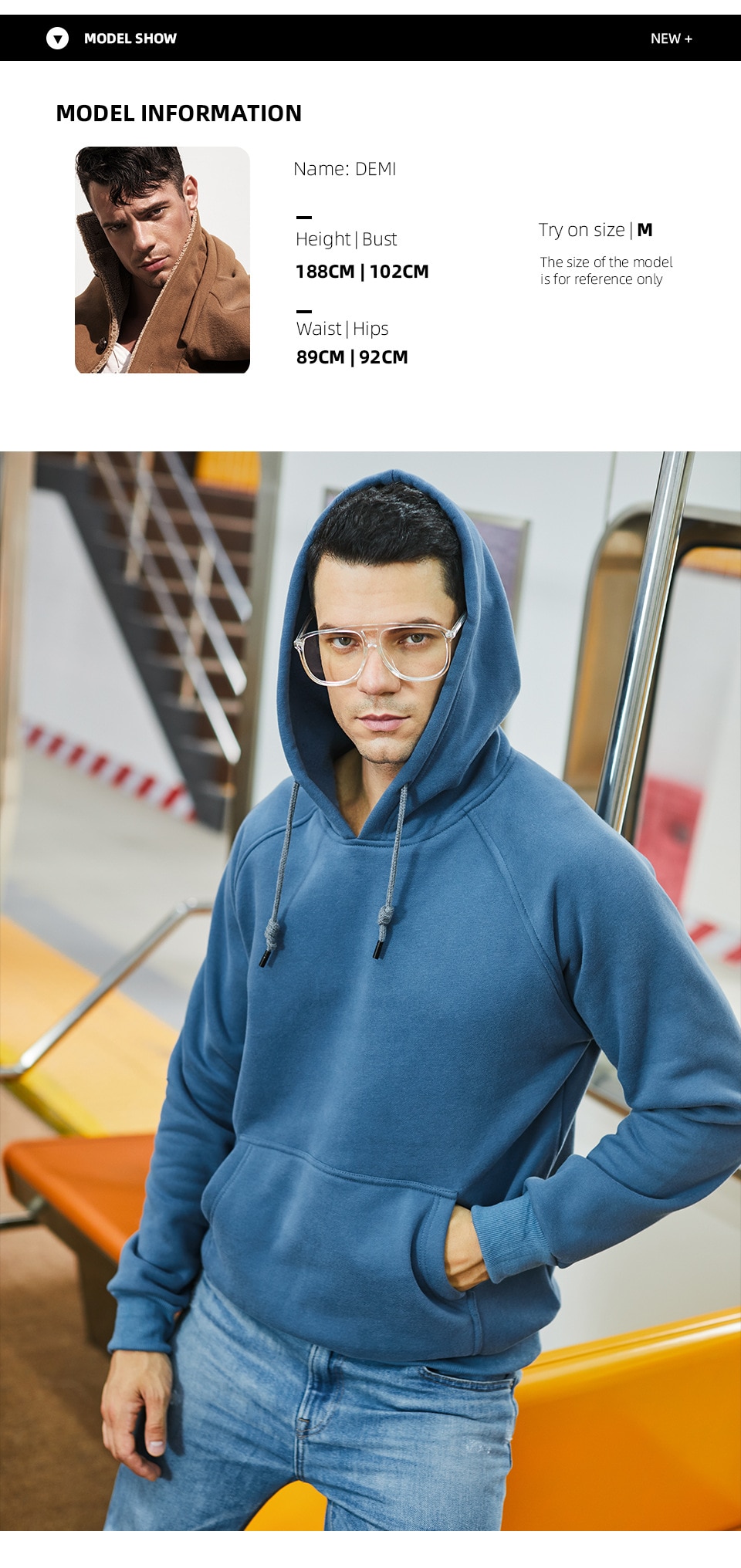 2023 새로운 느슨한 솔리드 컬러 남성 양털 운동복 특대 남성 긴팔 후드 티셔츠 사계절 남성 Streetwear - imaget 6