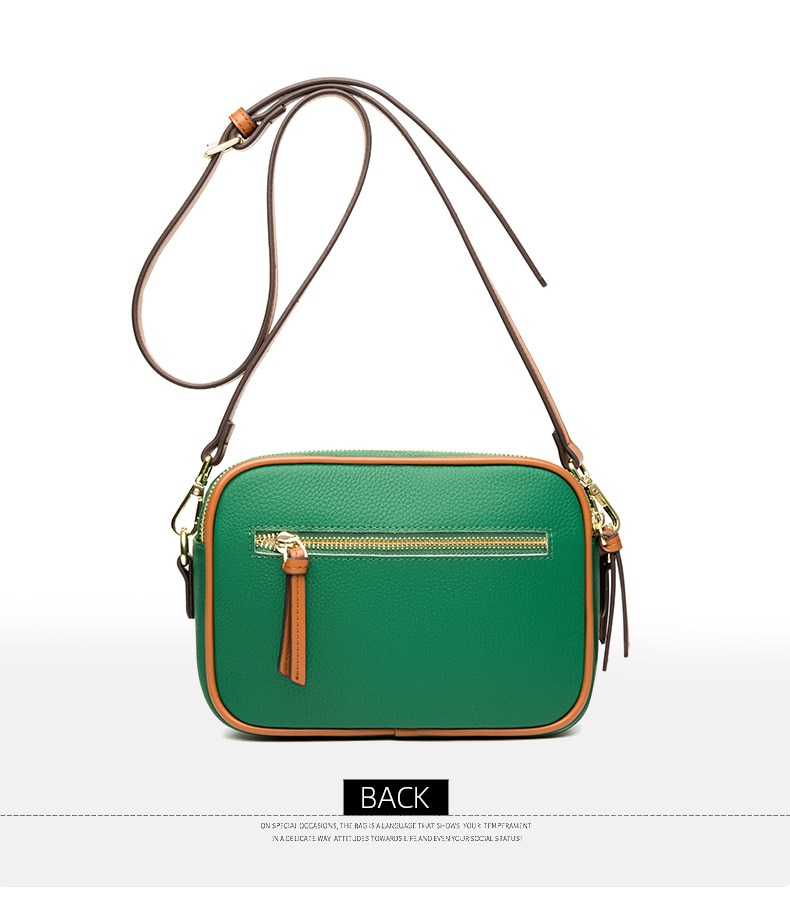 2023 정품 가죽 여성 가방 간단한 패션 숙녀 어깨 메신저 가방 여성 Crossbody 가방 부드러운 가죽 작은 사각형 가방 - imaget 22