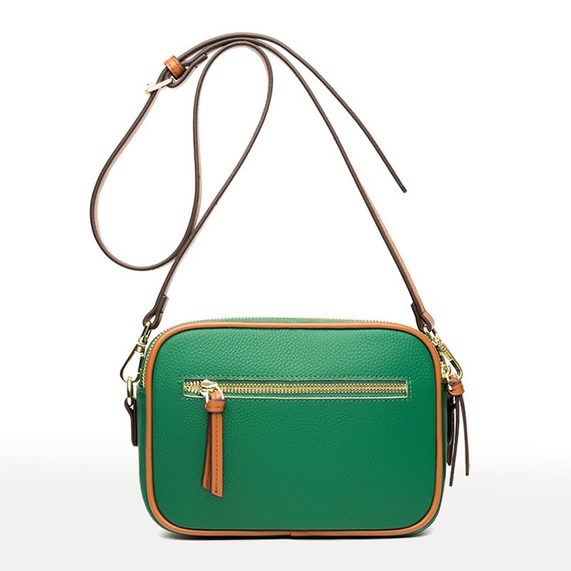 2023 정품 가죽 여성 가방 간단한 패션 숙녀 어깨 메신저 가방 여성 Crossbody 가방 부드러운 가죽 작은 사각형 가방