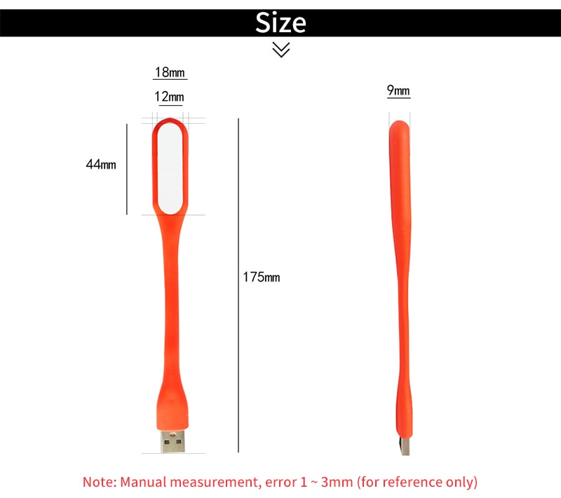 2PCS USB LED Light Portable Book Reading Light 5V 1.2W Small USB Lamp Foldable Eyesight Light For Power Bank PC Notebook Laptop - Images 13