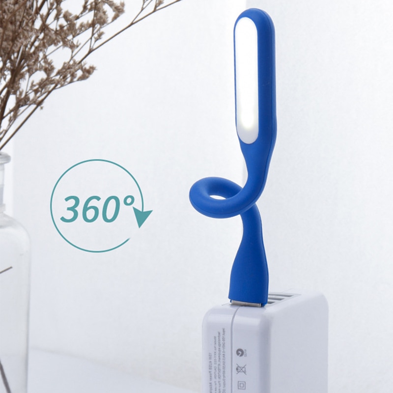 2PCS USB LED Light Portable Book Reading Light 5V 1.2W Small USB Lamp Foldable Eyesight Light For Power Bank PC Notebook Laptop