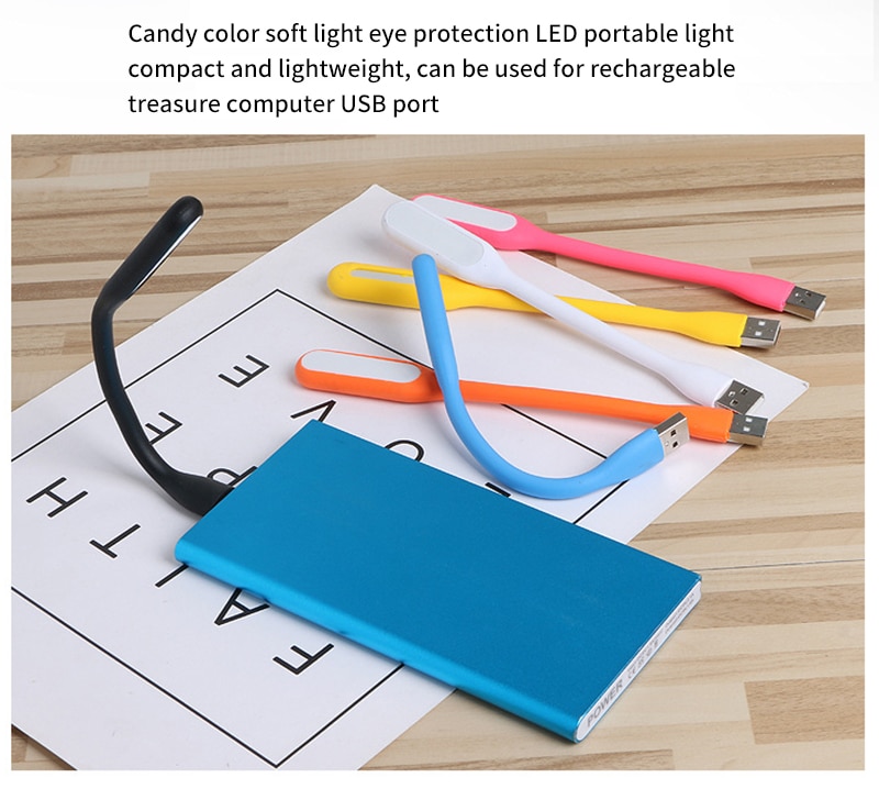 2PCS USB LED Light Portable Book Reading Light 5V 1.2W Small USB Lamp Foldable Eyesight Light For Power Bank PC Notebook Laptop - Images 17