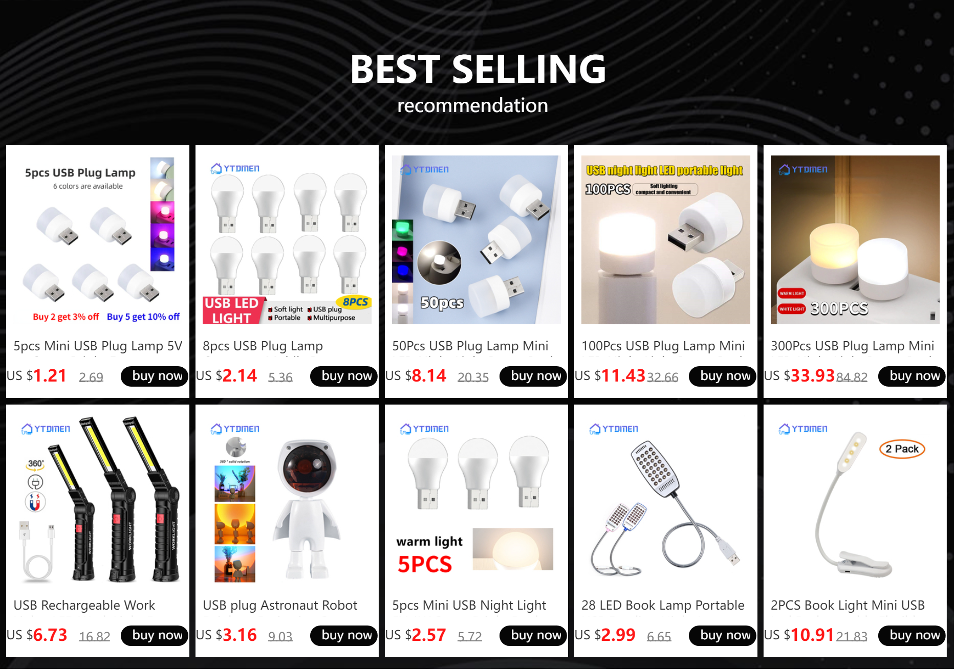 2PCS USB LED 빛 휴대용 책 독서 빛 5V 1.2W 작은 USB 램프 보조베터리 PC 노트북 노트북에 대 한 Foldable 시력 빛 - imaget 1