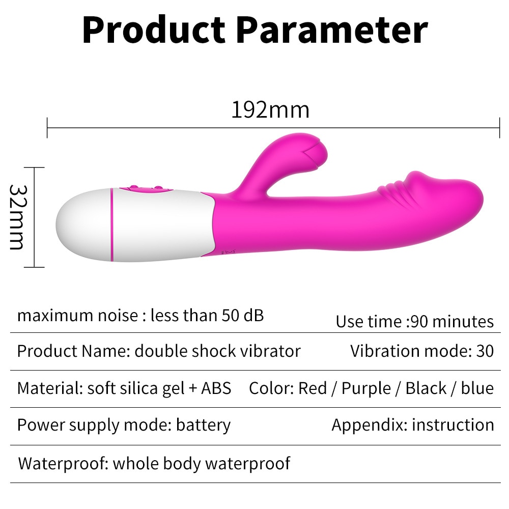 30 Speed G Spot Female Vibrator Powerful Dildo Rabbit Vibrator for Women Clitoris Stimulation Massage Masturbate Adult Sex Toys - Images 6