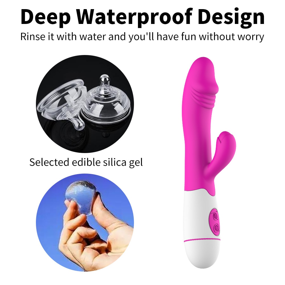 30 Speed G Spot Female Vibrator Powerful Dildo Rabbit Vibrator for Women Clitoris Stimulation Massage Masturbate Adult Sex Toys - Images 5