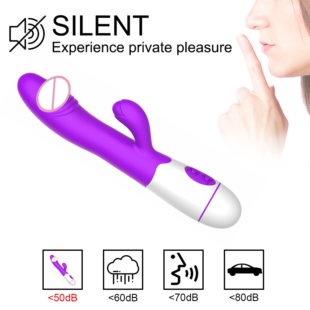 30 Speed G Spot Female Vibrator Powerful Dildo Rabbit Vibrator for Women Clitoris Stimulation Massage Masturbate Adult Sex Toys - Images 3