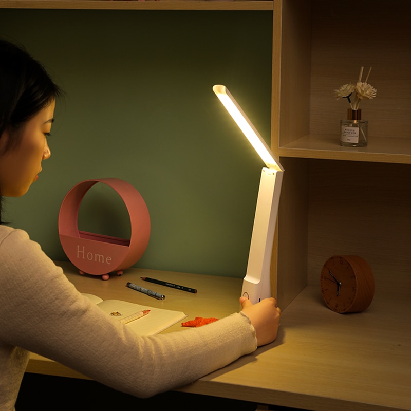 3000mAh Led Table Lamp USB Rechargeable 5-16 Hours Battery Life Desk Lamp Foldable Eye Protection Student Reading Book Light Lam