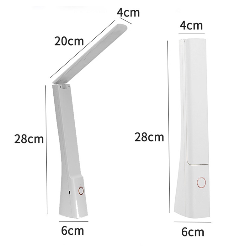 3000mAh Led Table Lamp USB Rechargeable 5-16 Hours Battery Life Desk Lamp Foldable Eye Protection Student Reading Book Light Lam