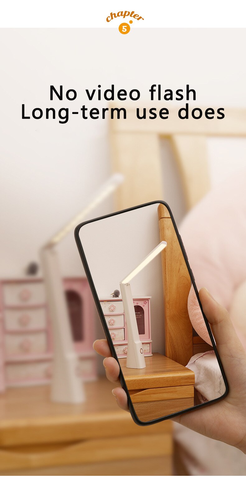 3000mAh Led 테이블 램프 USB 충전식 5-16 시간 배터리 수명 책상 램프 접이식 눈 보호 학생 독서 책 라이트 램 - imaget 15