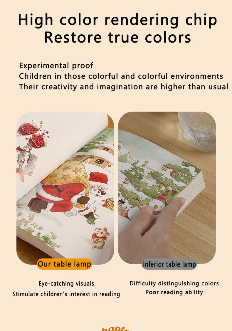 3000mAh Led 테이블 램프 USB 충전식 5-16 시간 배터리 수명 책상 램프 접이식 눈 보호 학생 독서 책 라이트 램 - imaget 10