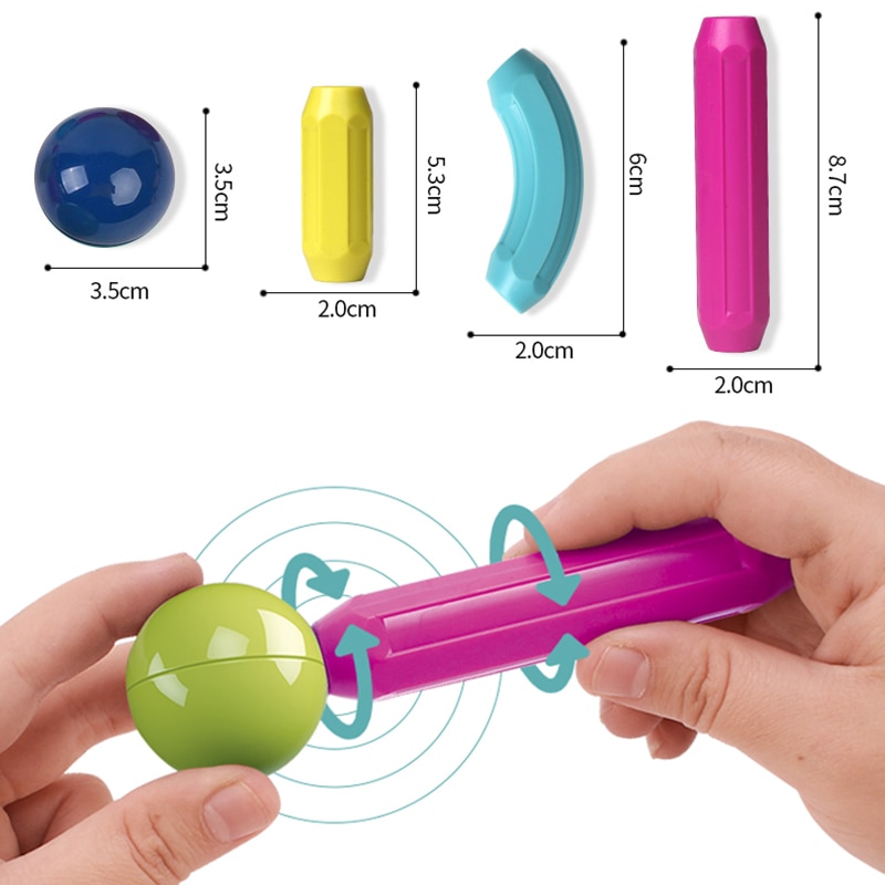 36-152 Chiếc Size Lớn Thanh Nam Châm Khối Xây Dựng Trò Chơi Nam Châm Trẻ Em Bộ Trẻ Em Nam Châm Dành Cho Trẻ Em Nam Châm đồ Chơi Gạch - Ảnh 13