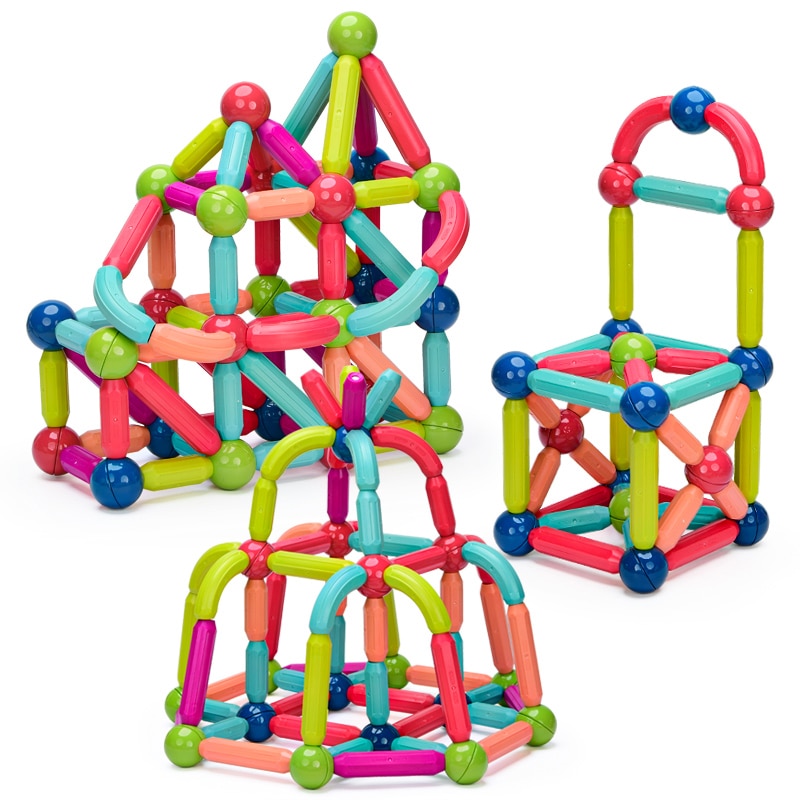 36-152 Pcs Big Size Magnetic Stick Building Blocks game magnets children Set Kids Magnets for children Magnetic Toy Bricks - Images 16