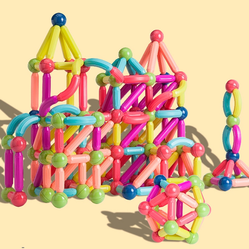36-152 Pcs Big Size Magnetic Stick Building Blocks game magnets children Set Kids Magnets for children Magnetic Toy Bricks - Images 3