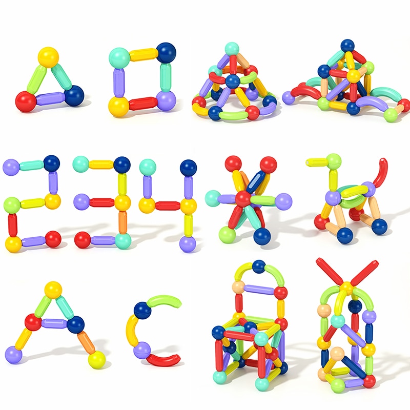 36-152 Pcs Big Size Magnetic Stick Building Blocks game magnets children Set Kids Magnets for children Magnetic Toy Bricks - Images 14