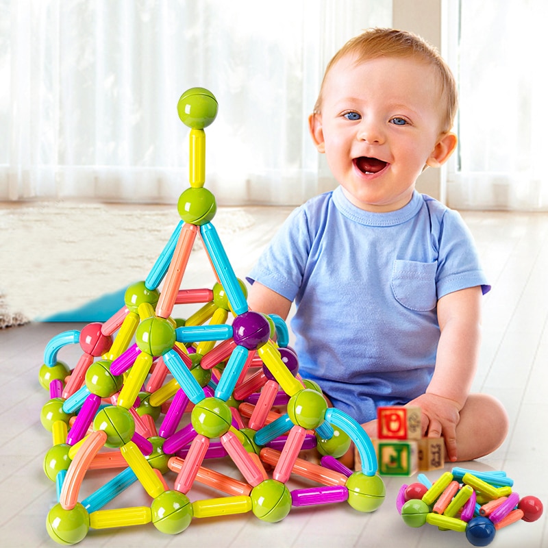 36-152 Pcs Big Size Magnetic Stick Building Blocks game magnets children Set Kids Magnets for children Magnetic Toy Bricks - Images 8