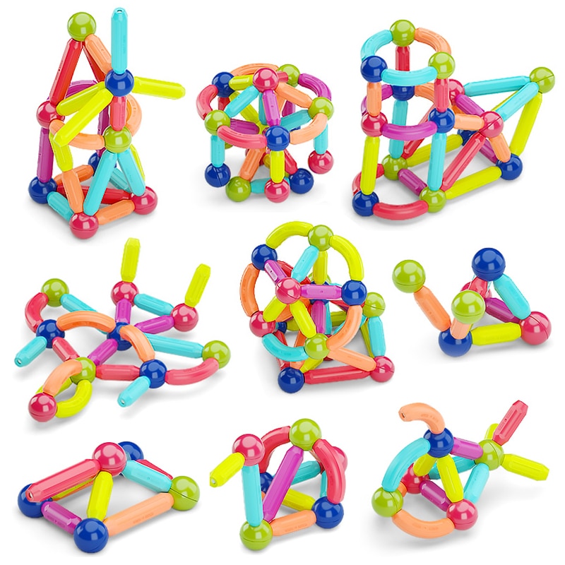 36-152 Pcs Big Size Magnetic Stick Building Blocks game magnets children Set Kids Magnets for children Magnetic Toy Bricks - Images 15