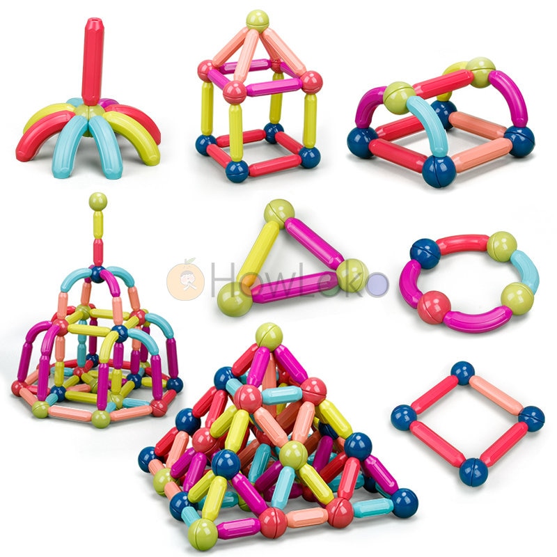 36-152 Pcs 큰 크기 자기 스틱 빌딩 블록 게임 자석 어린이 어린이 자석 자석 장난감 벽돌을 설정