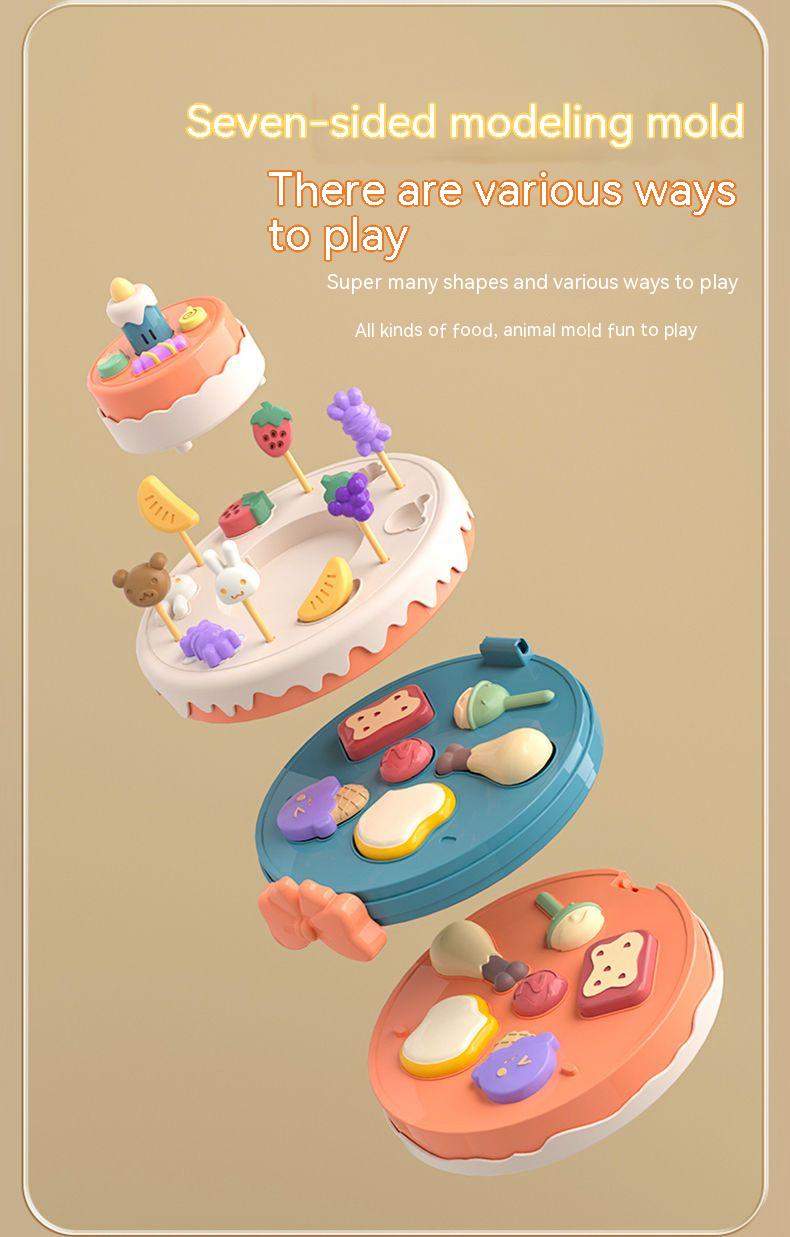 3D Plasticine Mold Modeling Clay Ice Cream Color Clay Noodle Maker Diy Plastic Play Dough Tools Sets Toys for Kids Birthday Gift - imaget 6
