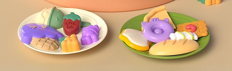 3D Plasticine 금형 모델링 점토 아이스크림 컬러 점토 국수 제조기 Diy 플라스틱 놀이 반죽 도구 세트 어린이를위한 장난감 생일 선물 - imaget 9