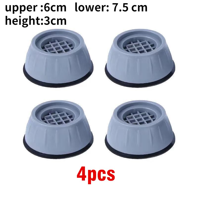 4Pcs Universal Anti Vibration Pads Washing Machine Rubber Feet Mat Anti-vibration Pad Noise-reducing Furniture Lifting Foot Base - Images 23