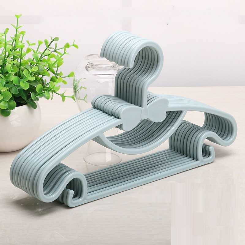 5pcs 어린이 코트 스토리지 옷걸이 옷장 주최자 아기 옷걸이 휴대용 디스플레이 옷걸이 Windproof 아이 옷걸이 랙