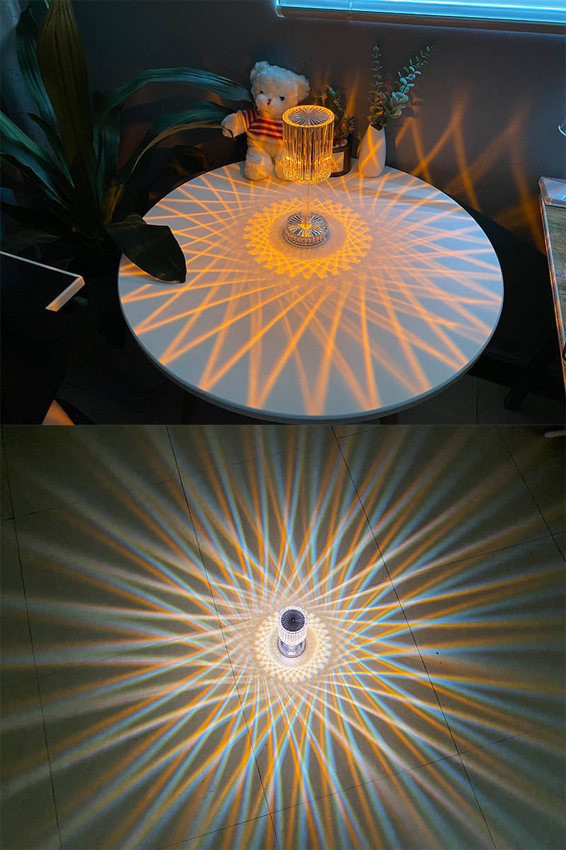 Acrylic Crystal Table Lamp Touch Induction Charging Night Light Bar Restaurant Desktop Decoration Lamp Atmosphere Lamp - Images 8