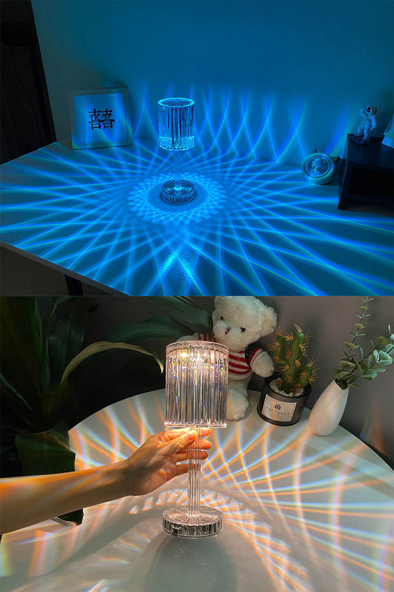 Acrylic Crystal Table Lamp Touch Induction Charging Night Light Bar Restaurant Desktop Decoration Lamp Atmosphere Lamp - Images 10