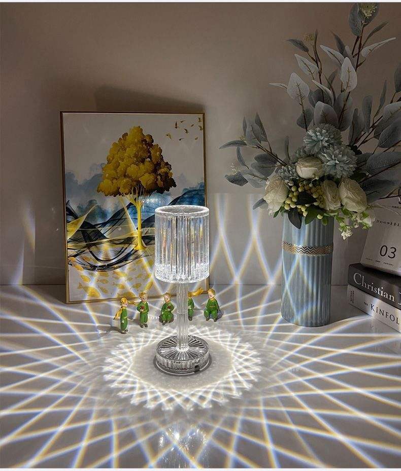 Acrylic Crystal Table Lamp Touch Induction Charging Night Light Bar Restaurant Desktop Decoration Lamp Atmosphere Lamp - Images 6