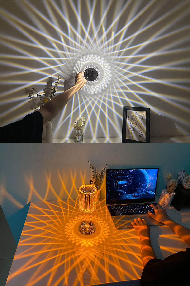 Acrylic Crystal Table Lamp Touch Induction Charging Night Light Bar Restaurant Desktop Decoration Lamp Atmosphere Lamp - Images 12