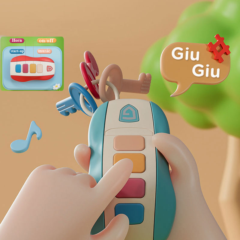 Baby Montessori Toys Magnetic Fishing Owl Cube Learning Educational Clock Kids Hammer Game with Music Puzzle for Piano Gift - Images 20