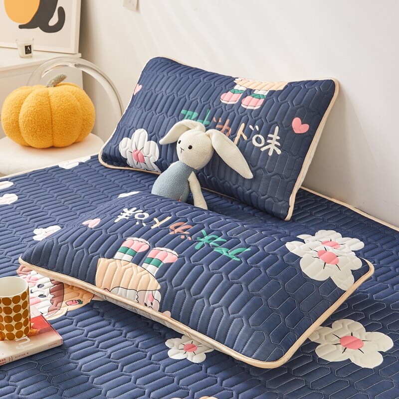 Băng Thoáng Mát Giường Thảm Trang Bị Tấm Thoải Mái Cao Su Giấc Ngủ Mùa Hè Nệm Nước Quai Trải Giường Bao Nữ Hoàng Kích Thước Ga Giường Cho Phòng Ngủ - Ảnh 34