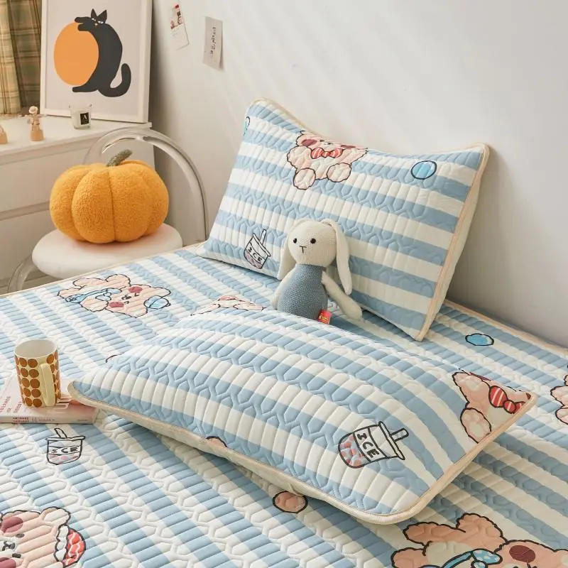Băng Thoáng Mát Giường Thảm Trang Bị Tấm Thoải Mái Cao Su Giấc Ngủ Mùa Hè Nệm Nước Quai Trải Giường Bao Nữ Hoàng Kích Thước Ga Giường Cho Phòng Ngủ