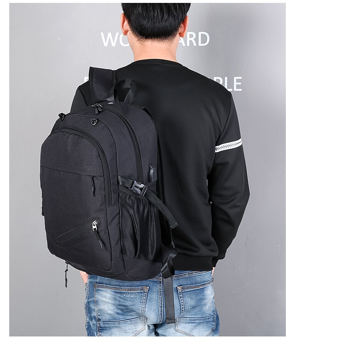 Basketball Bag Men's Backpack USB Charging Smart Backpack Waterproof 15.6-inch Computer Student Schoolbag - Images 9