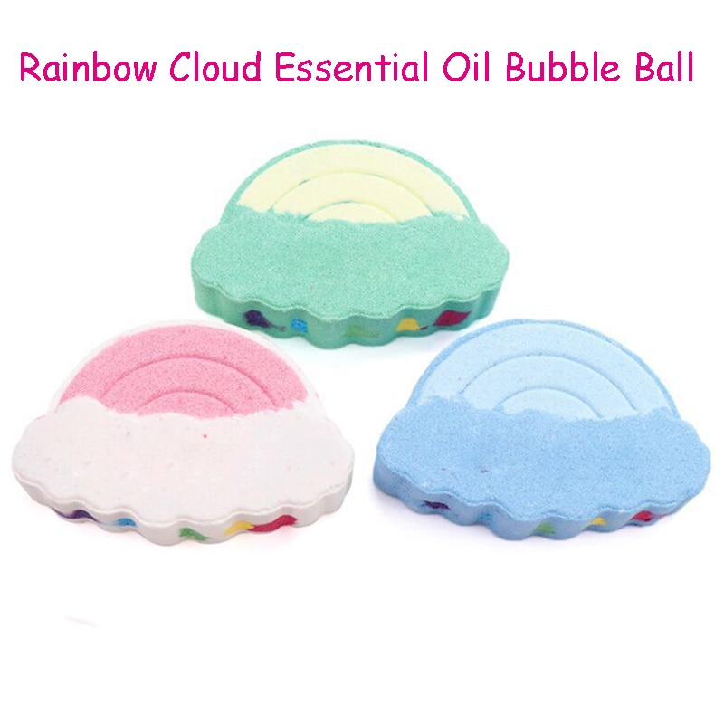 Bath Bomb Rainbow Cloud Bath Ball Essential Oil Bubble Bath Explosion Salt Bath Salt Ball Bubble Bomb Bath Bomb with Surprise