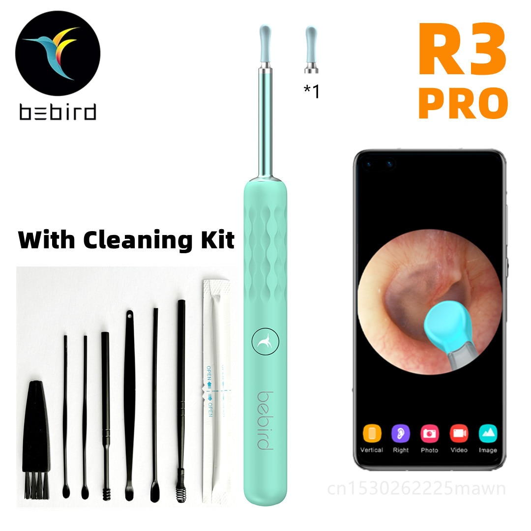 Bebird R3 R1 X3 귀 청소기 Minifit 건강 관리 왁스 제거 도구 Otoscope 300W 정밀 내시경 건강 관리 귀지 피커