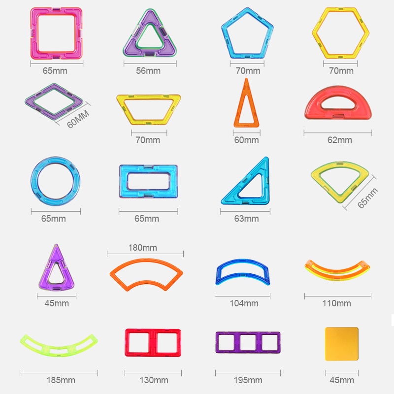 Big Size and Mini Size Magnetic Designer Magnet Building Blocks Accessories Educational Constructor Toys for Children - Images 4