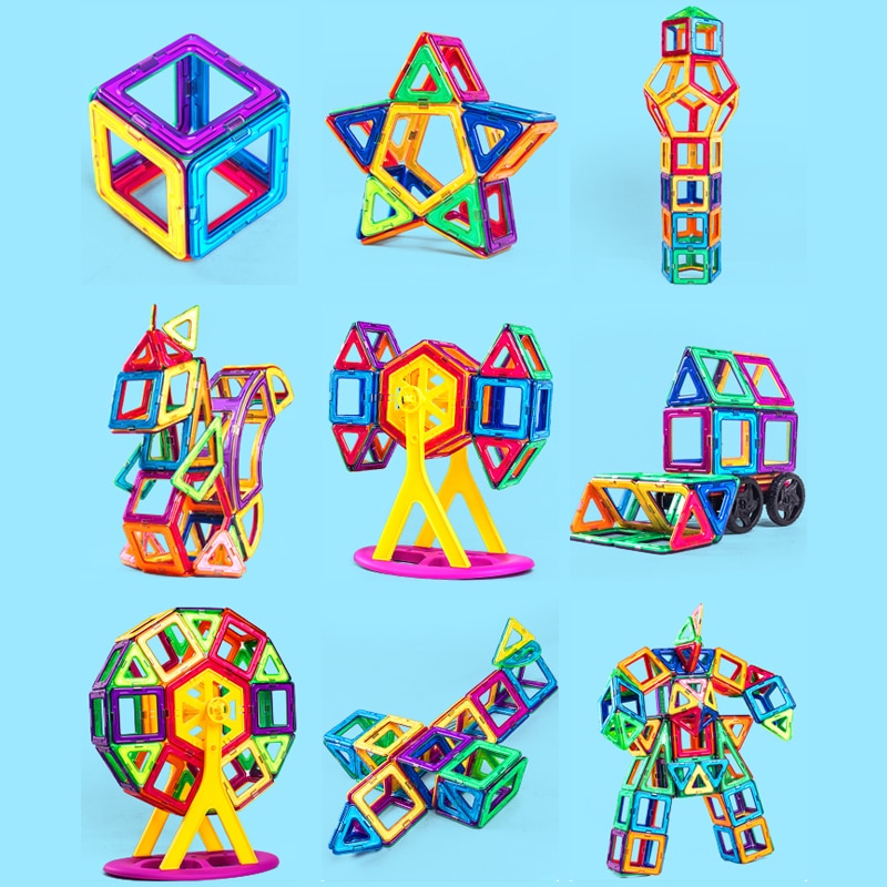 Big Size and Mini Size Magnetic Designer Magnet Building Blocks Accessories Educational Constructor Toys for Children - Images 8