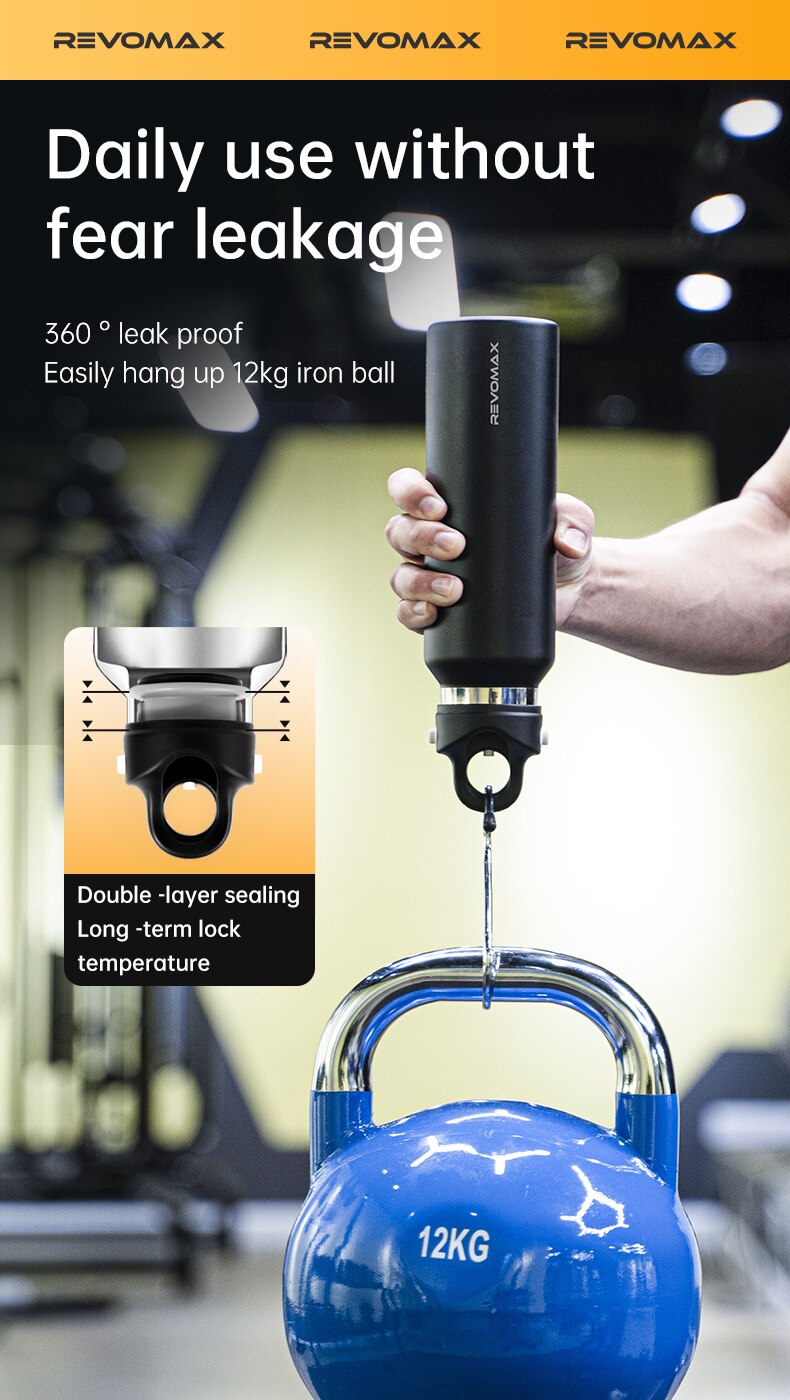 Bình giữ nhiệt Tumbler Cốc giữ nhiệt bằng thép không gỉ 20oz giữ nóng và lạnh Bình chân không phòng tập thể dục - Ảnh 4