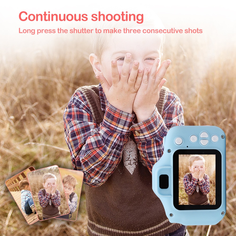 Childrens Camera Mini Video Smart Shooting Childrens Digital Camera Sports Toy Gift Smart Shooting Toy and Memory Card 8GB/32GB - Images 1