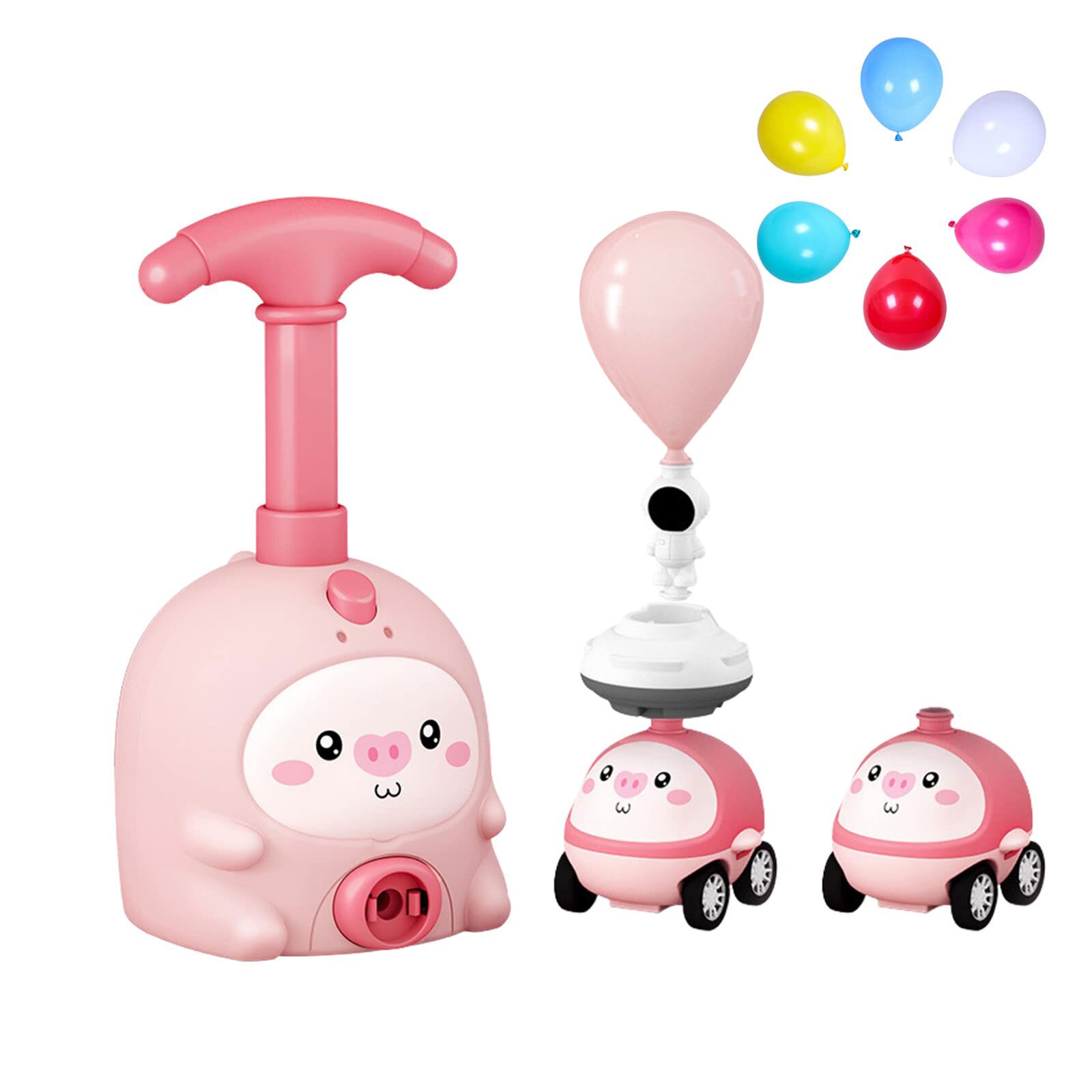 Creative Balloon Inflation Launcher Parent-child Interaction Funny Aerodynamic Ball Auto Toys Early Educational for Boys Girls - Images 15