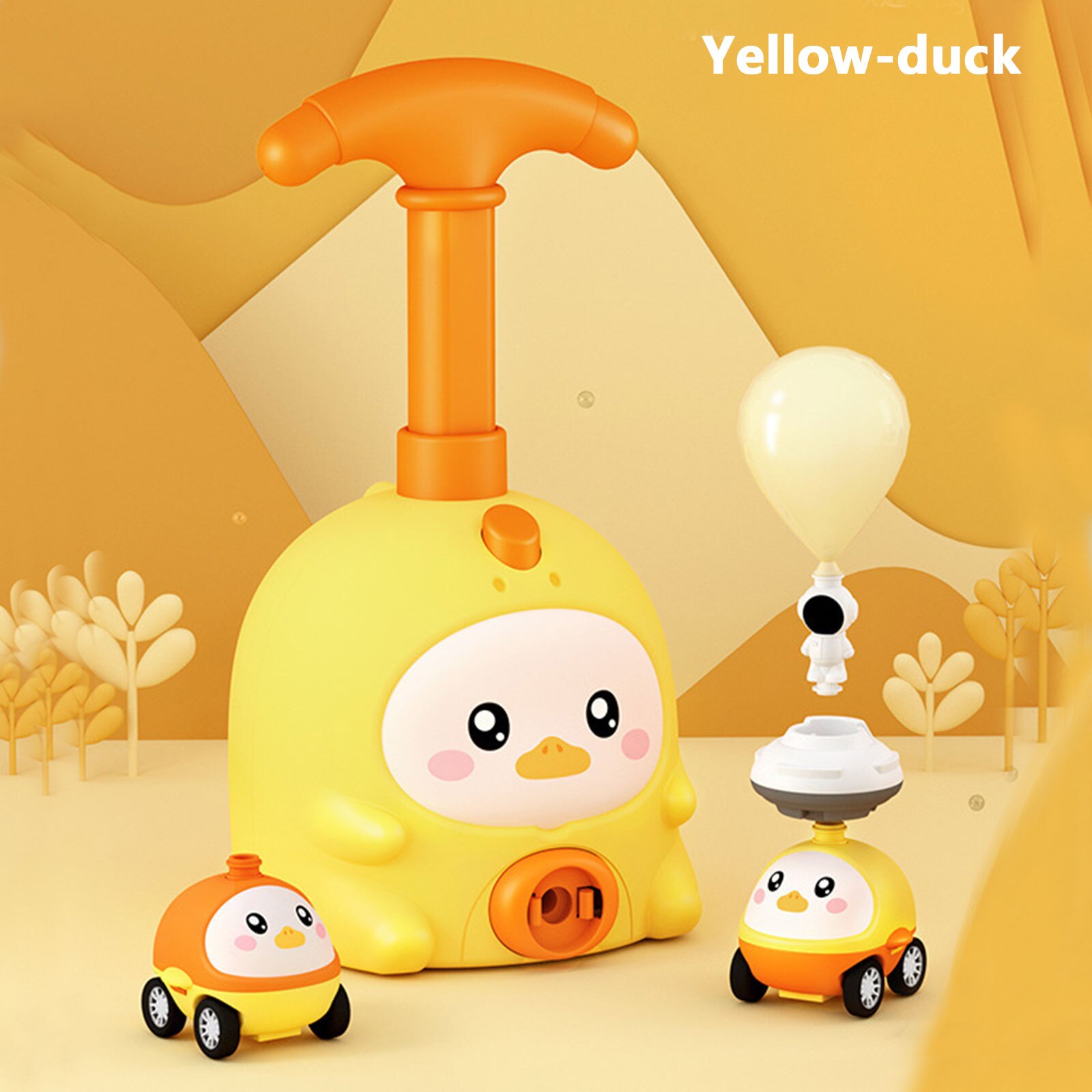 Creative Balloon Inflation Launcher Parent-child Interaction Funny Aerodynamic Ball Auto Toys Early Educational for Boys Girls - Images 10