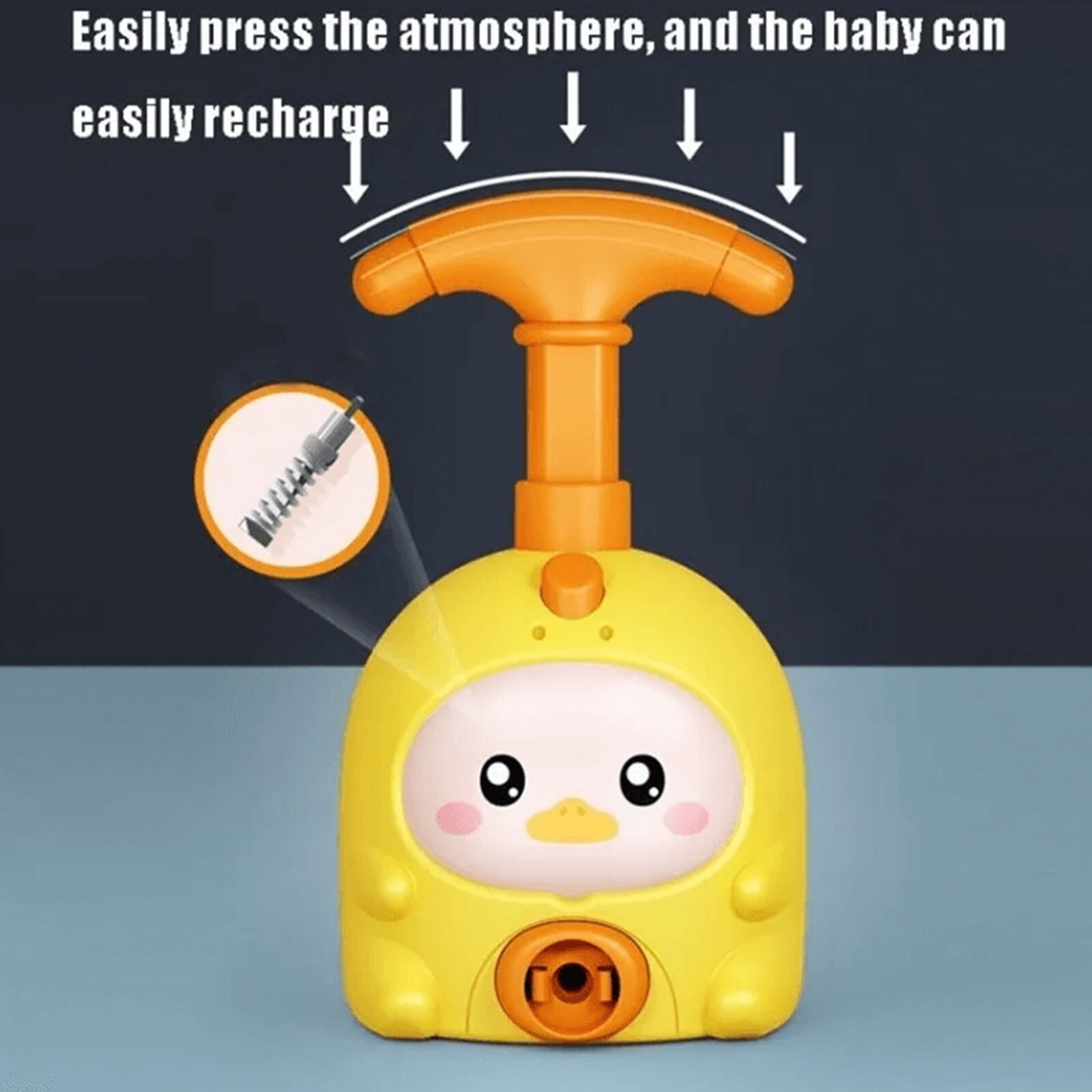 Creative Balloon Inflation Launcher Parent-child Interaction Funny Aerodynamic Ball Auto Toys Early Educational for Boys Girls - Images 11