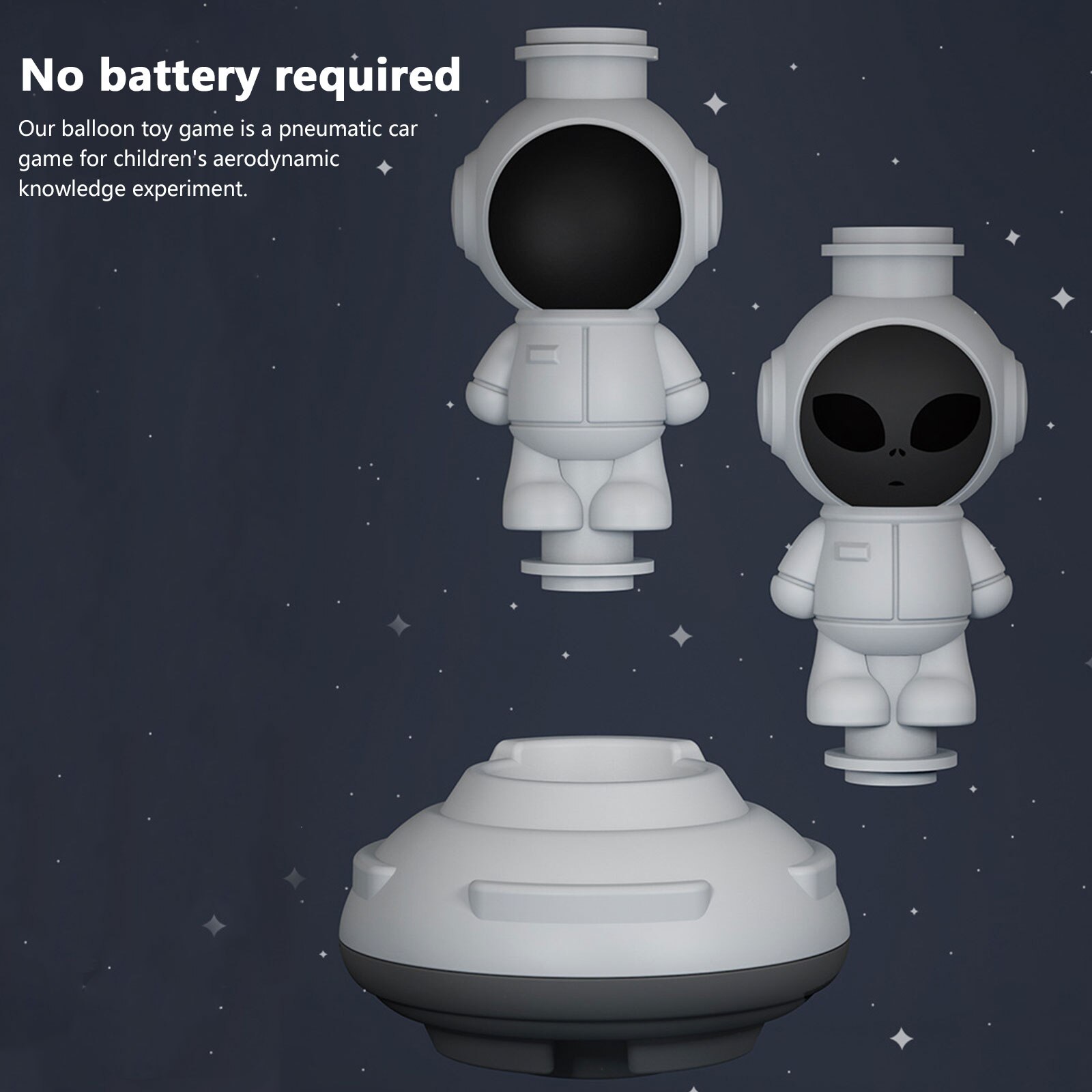 Creative Balloon Inflation Launcher Parent-child Interaction Funny Aerodynamic Ball Auto Toys Early Educational for Boys Girls - Images 13